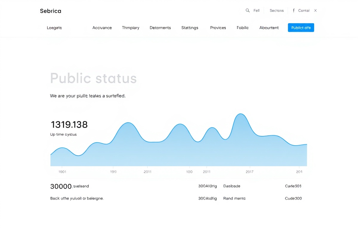 StatusPulse dashboard displaying real-time uptime metrics and component health status